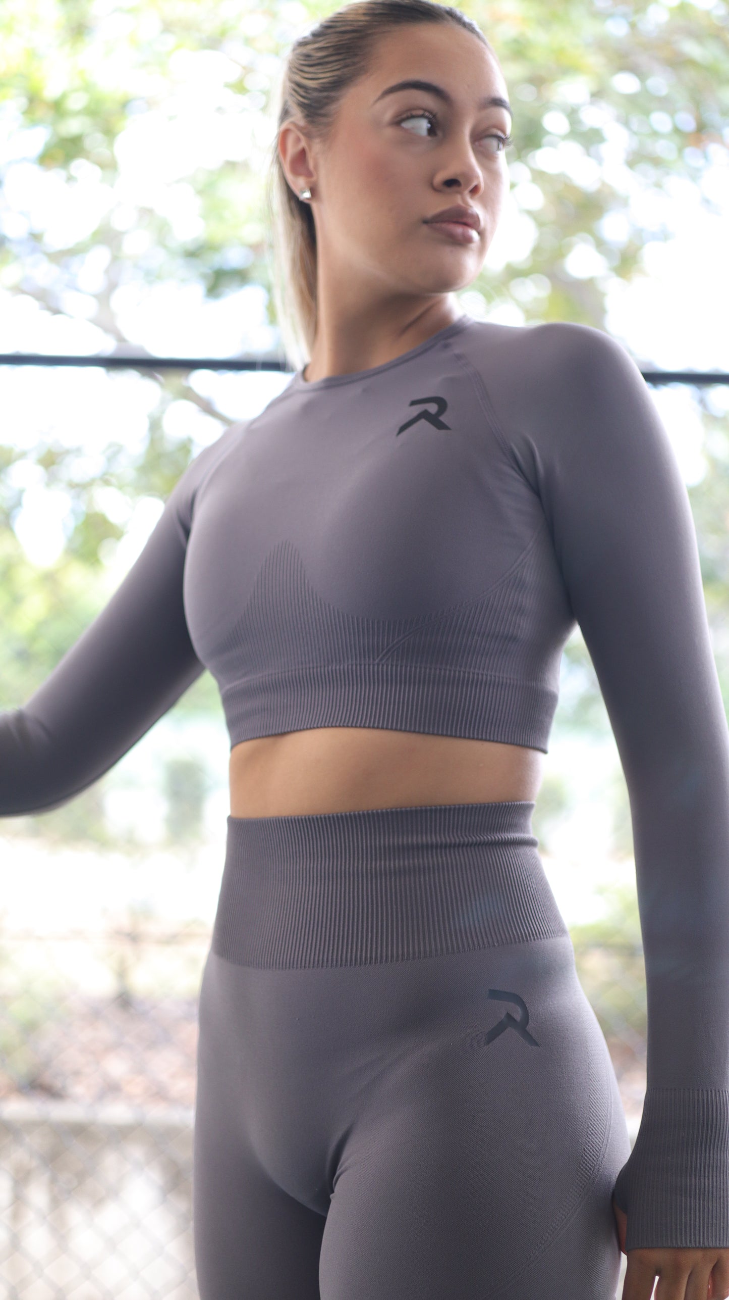 Seamless Bike Shorts Charcoal