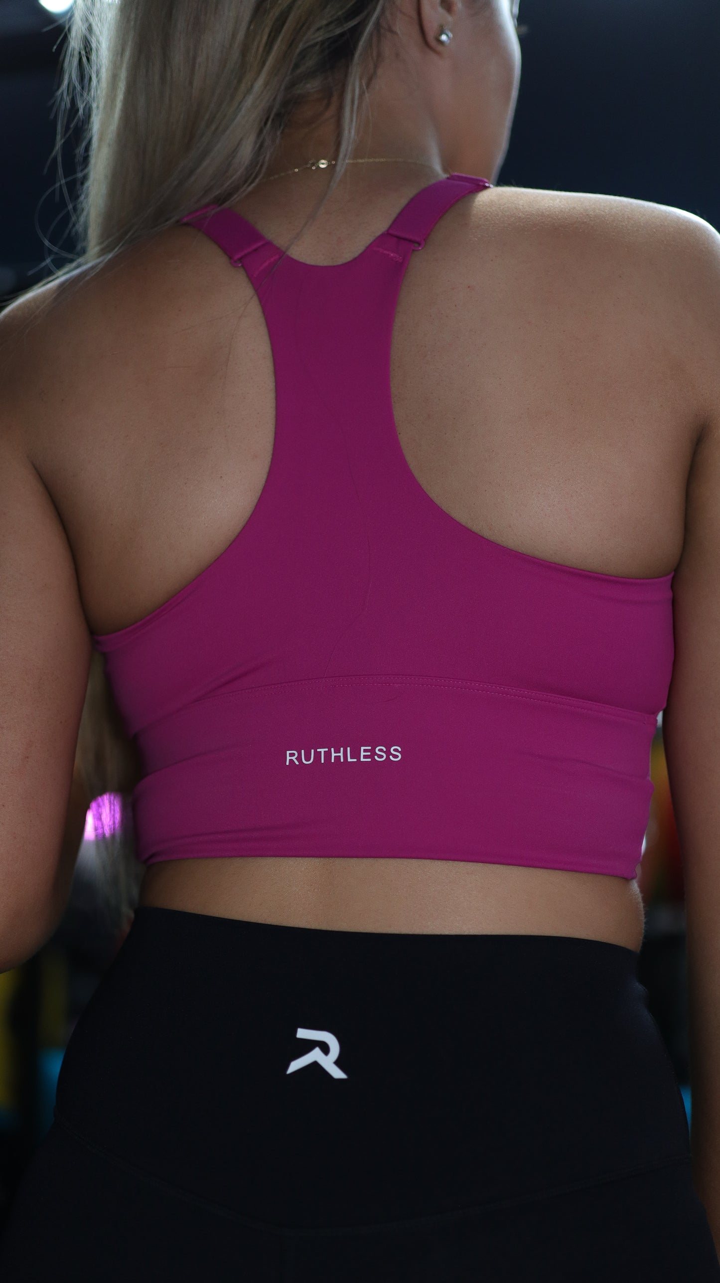 Racer Back Sports Bra Pink