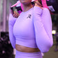 Seamless Long Sleeve Crop Lilac